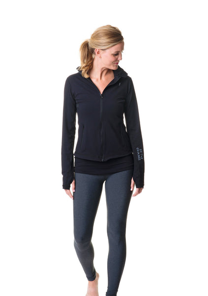 black be the change athletic fit jacket