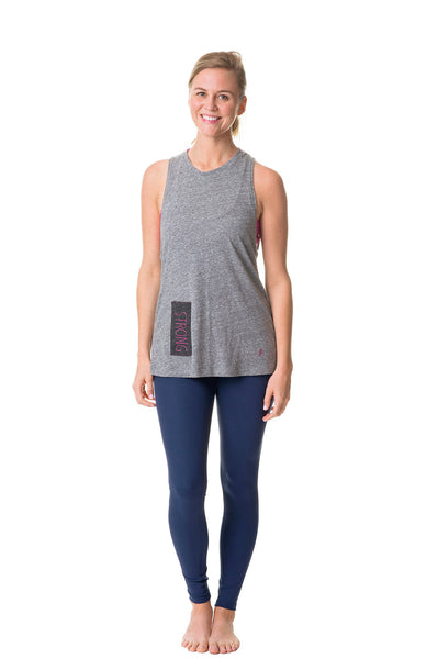 heather gray strong muscle tank
