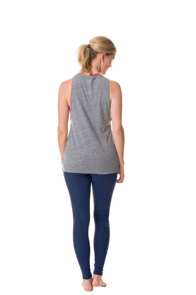 heather gray strong muscle tank